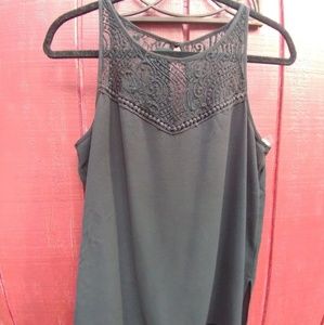 Black embroidered blouse